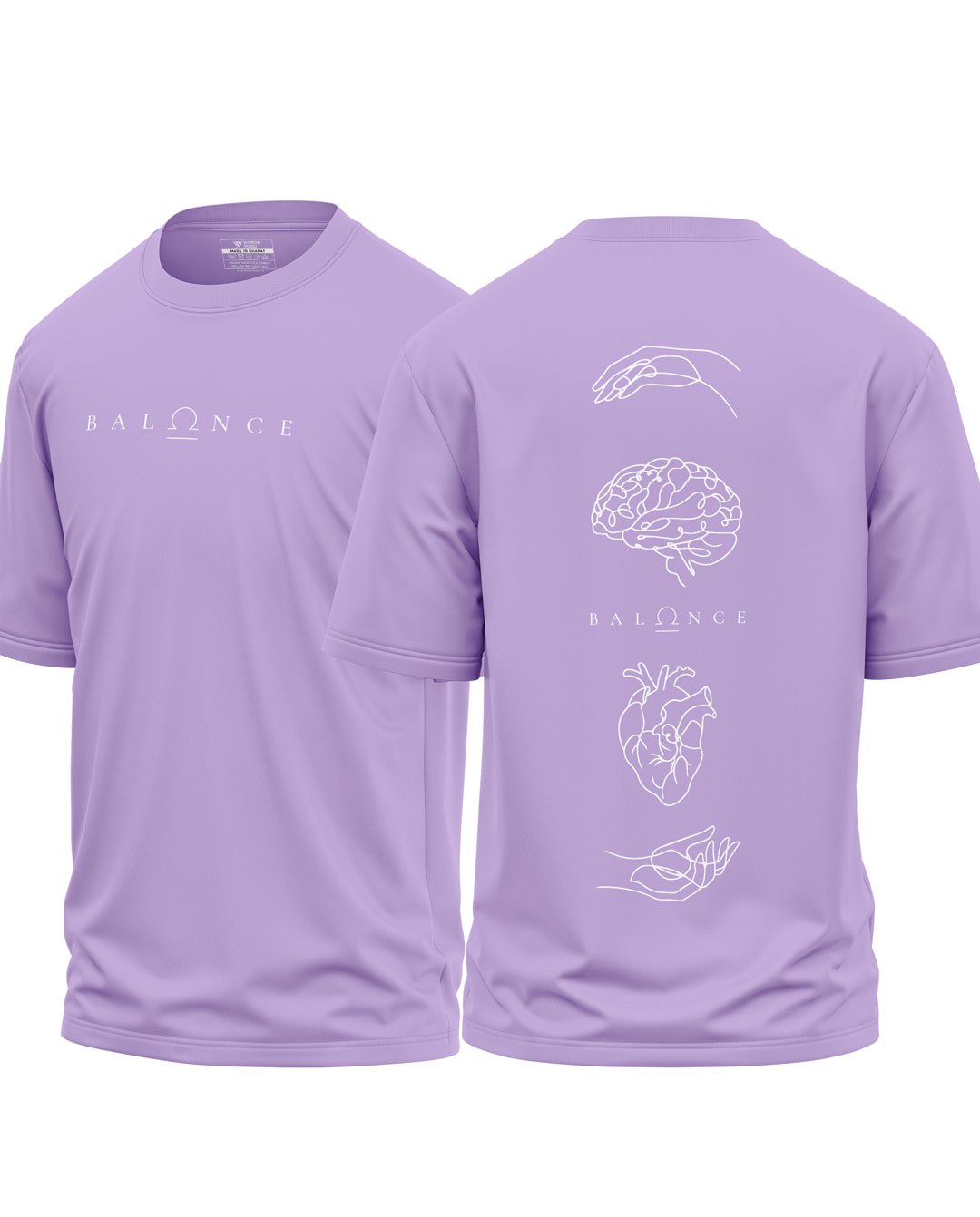 Balance Mind And Heart Cotton Oversized T-Shirt