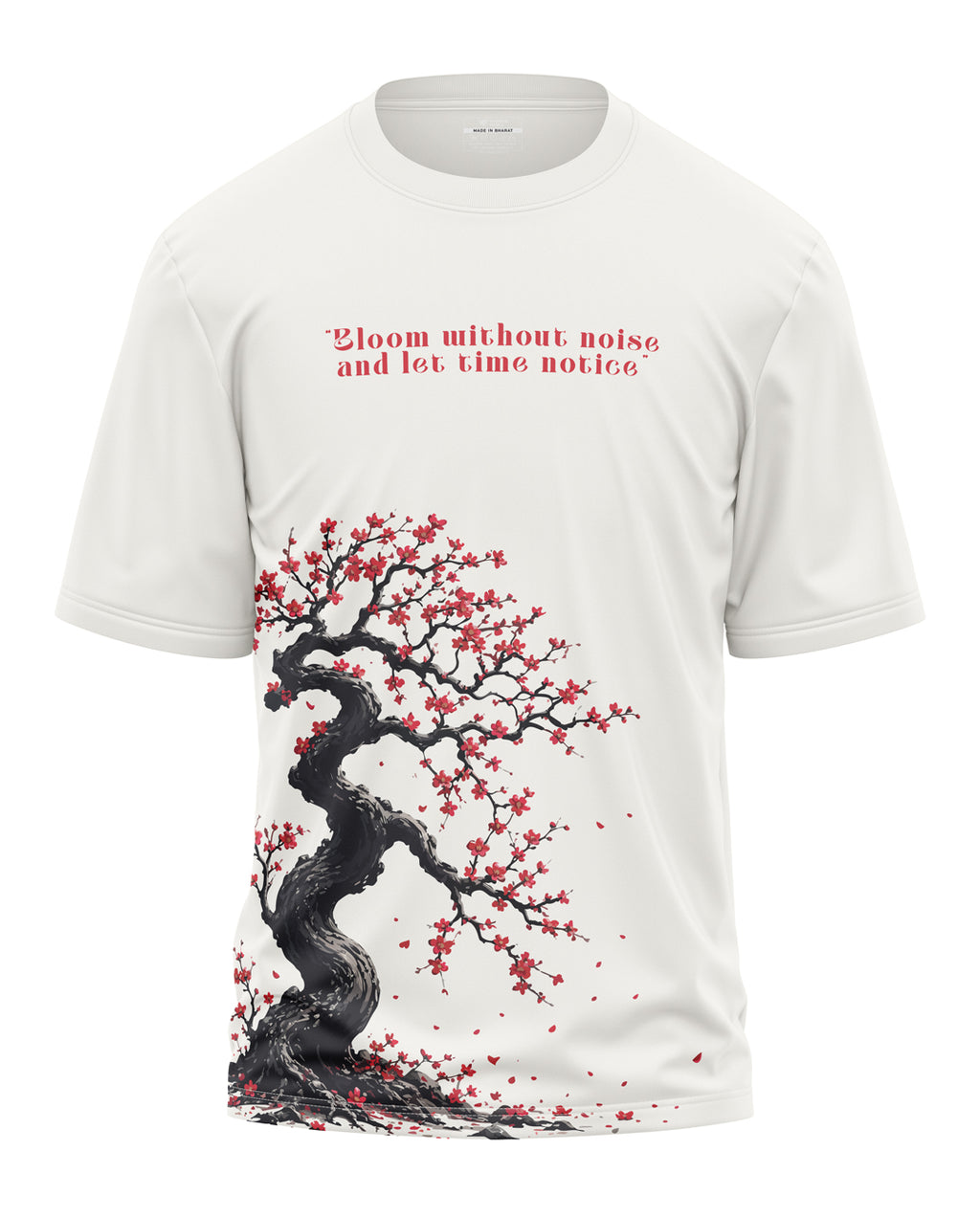 Bloom Without Noise Cotton Oversized T-Shirt