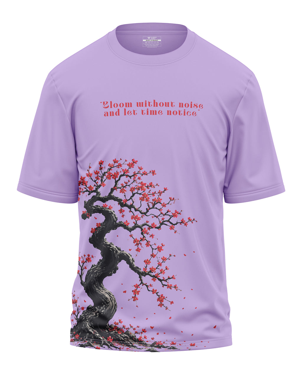 Bloom Without Noise Cotton Oversized T-Shirt