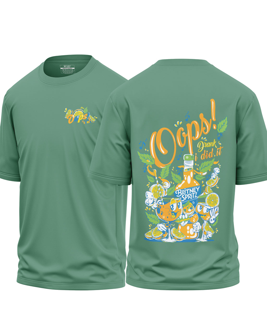 Oops I Drink It Cotton Oversized T-Shirt