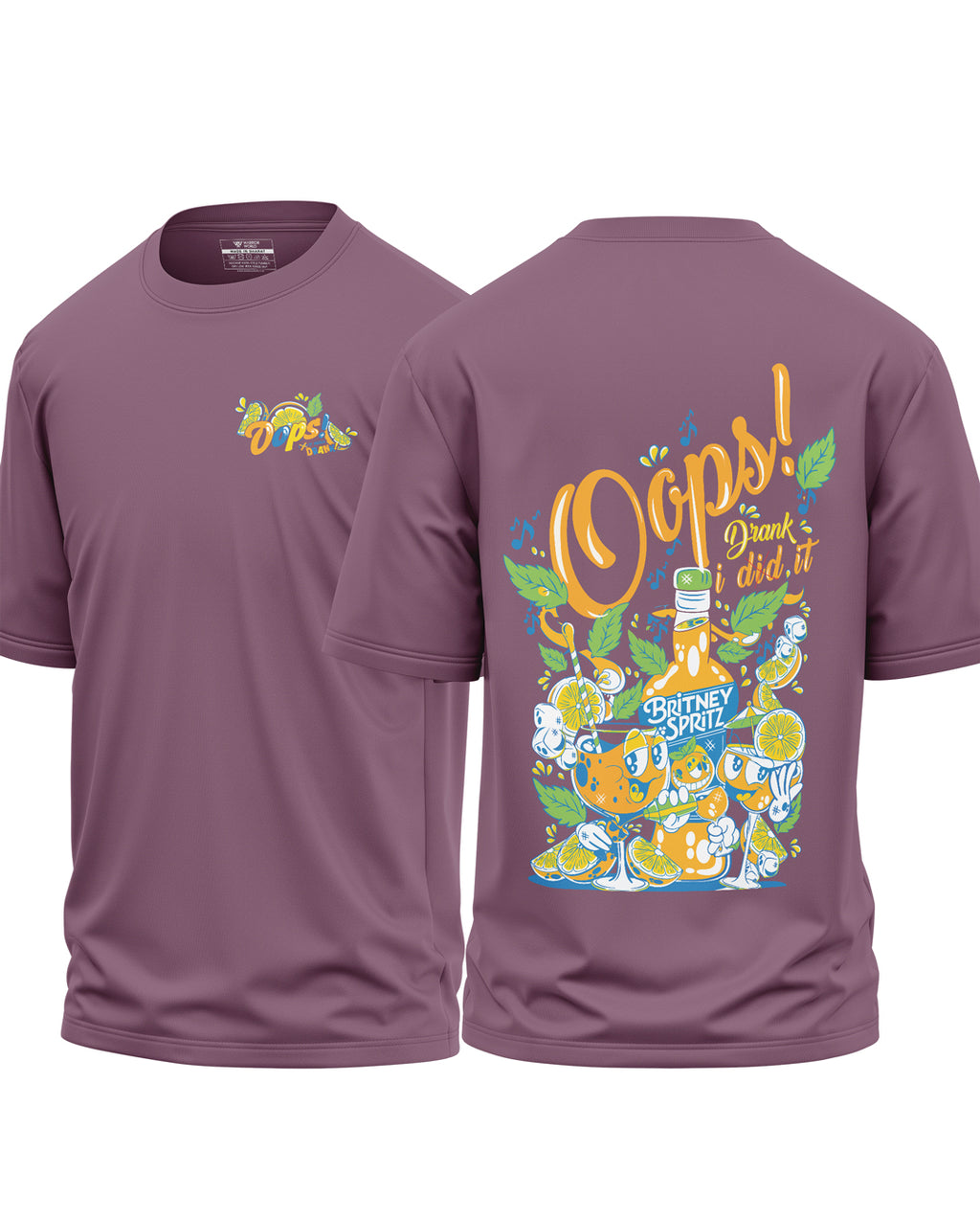 Oops I Drink It Cotton Oversized T-Shirt