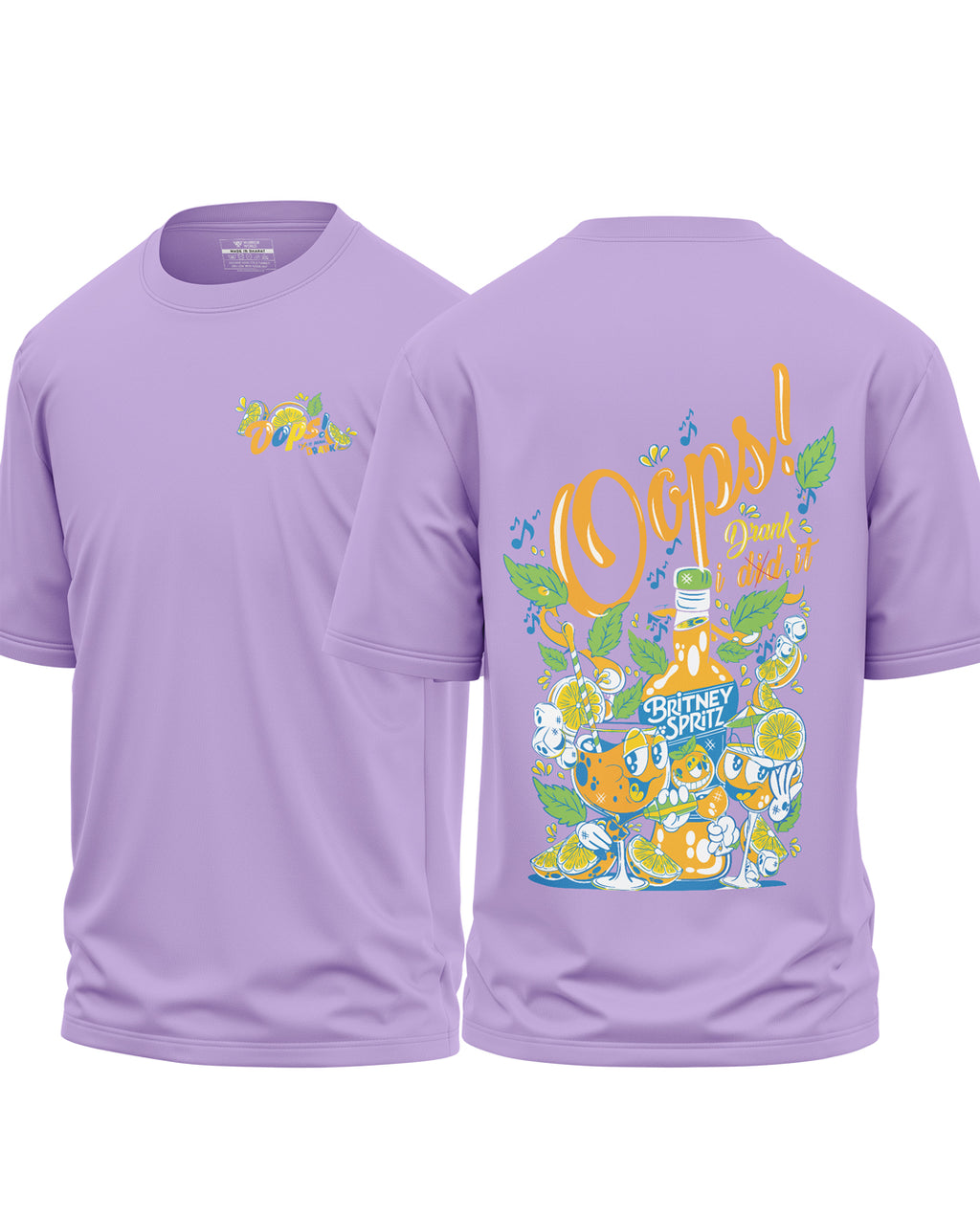 Oops I Drink It Cotton Oversized T-Shirt