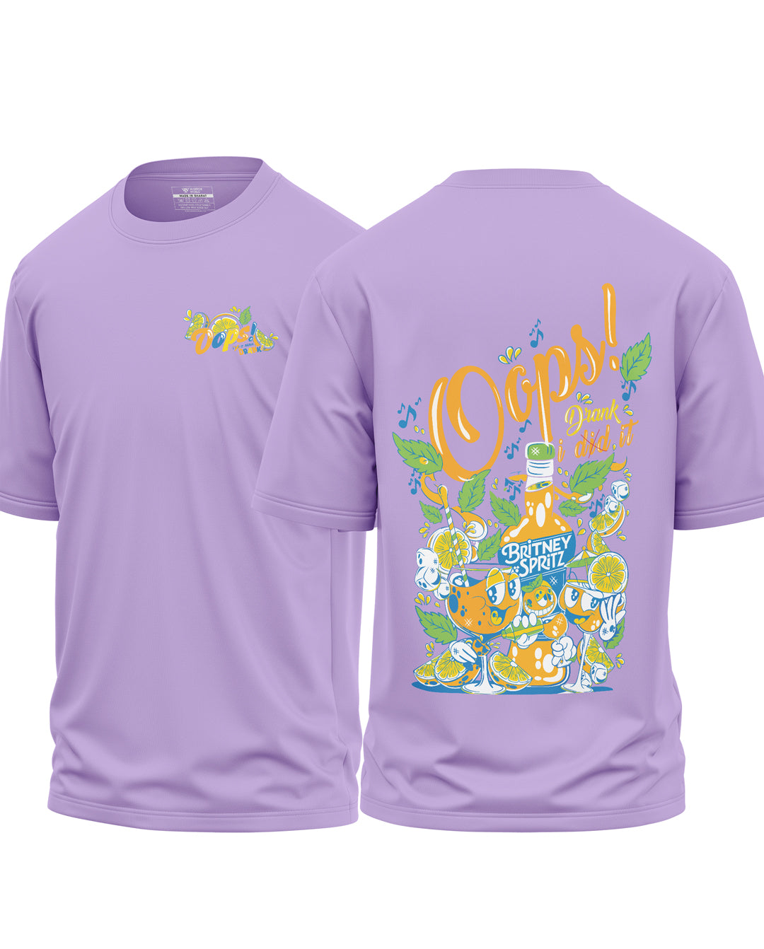 Oops I Drink It Cotton Oversized T-Shirt