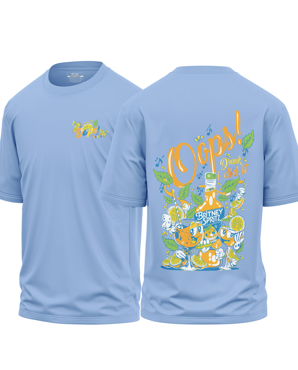 Oops I Drink It Cotton Oversized T-Shirt