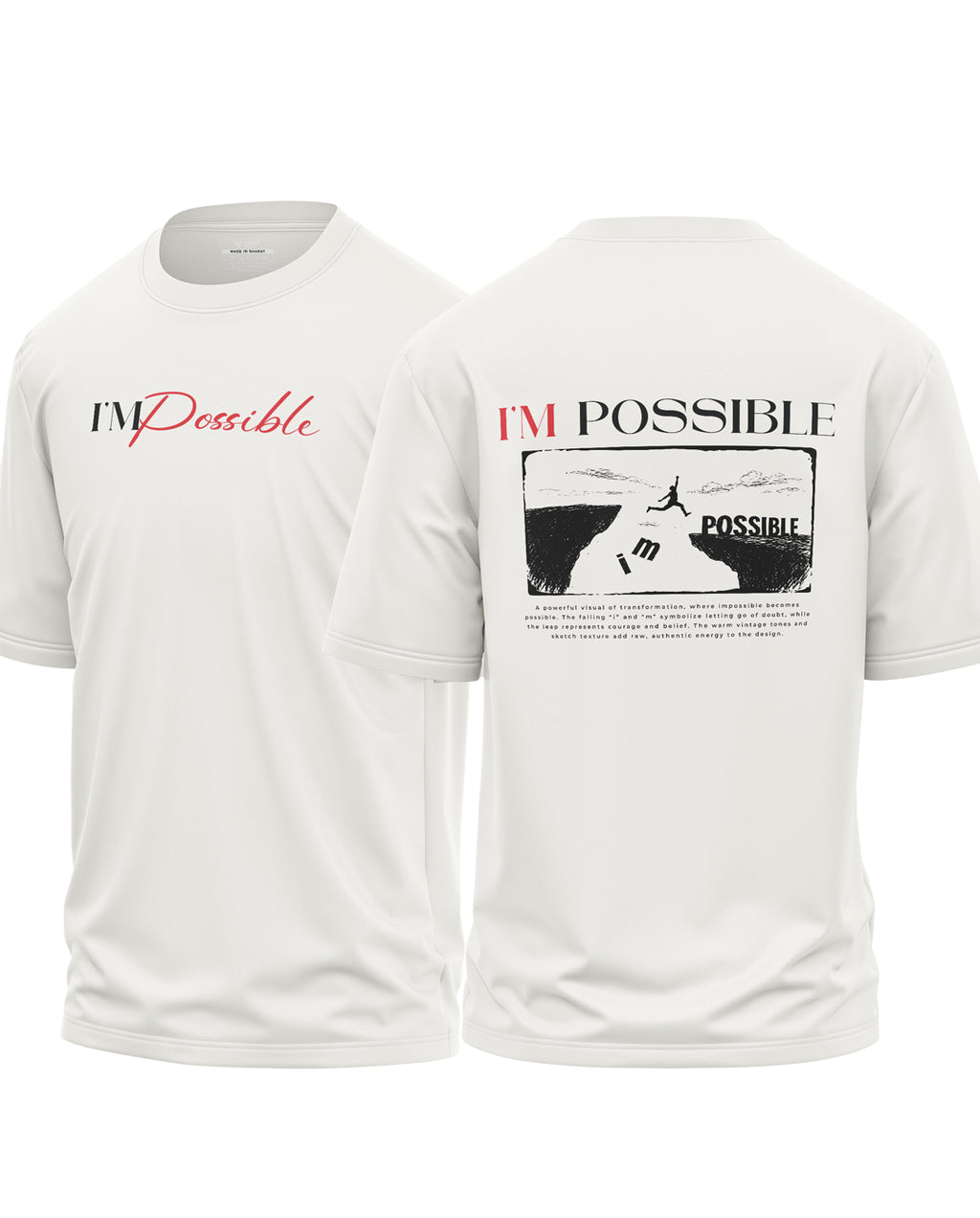 I'm Possible Cotton Oversized T-Shirt