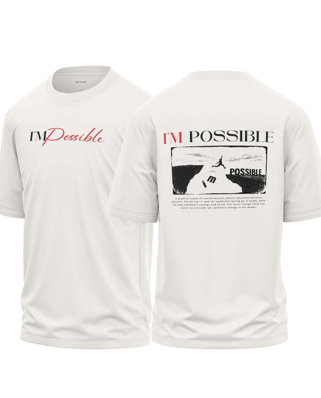 I'm Possible Cotton Oversized T-Shirt