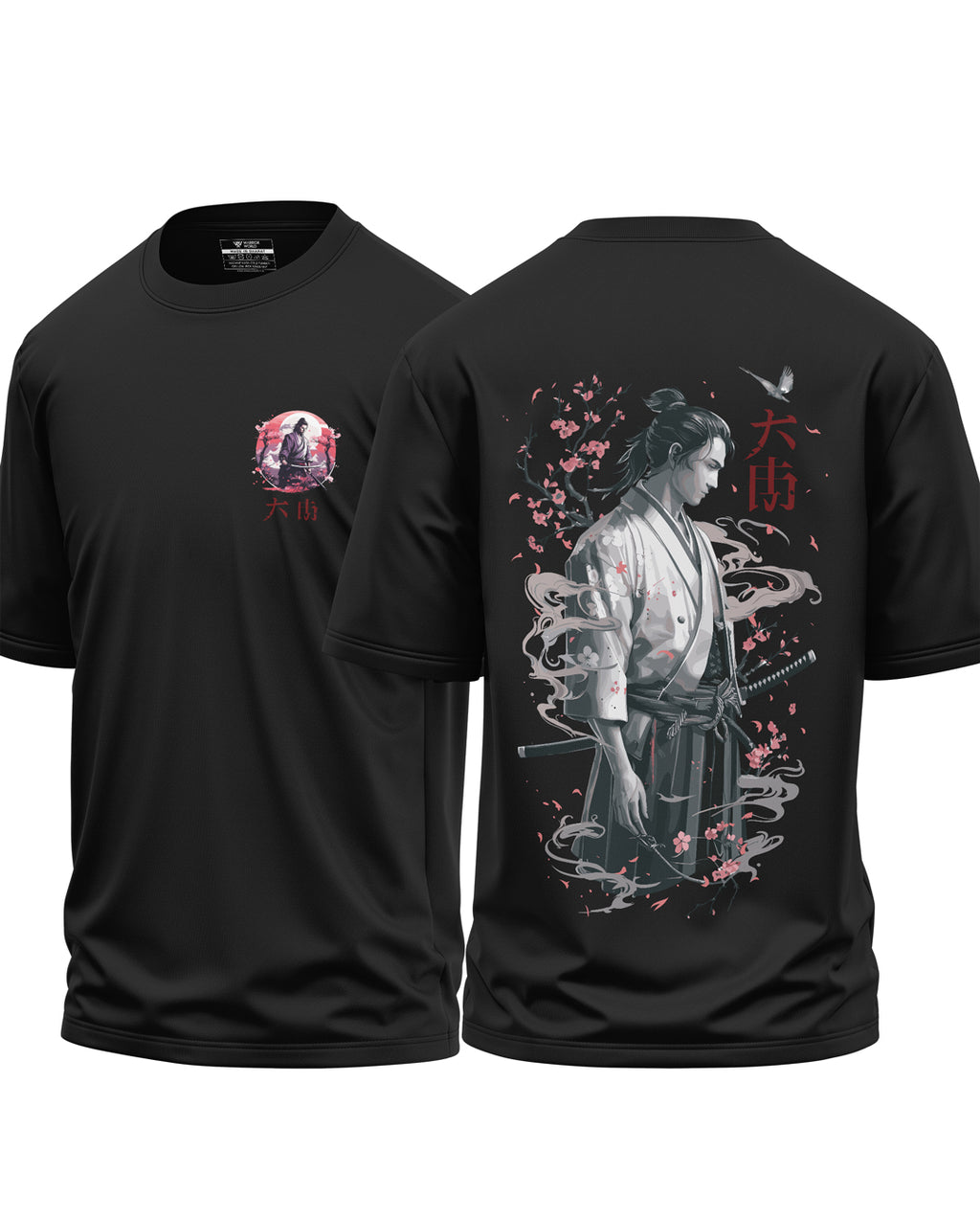 Ronin Bloom Sakura Samurai Oversized T-Shirt