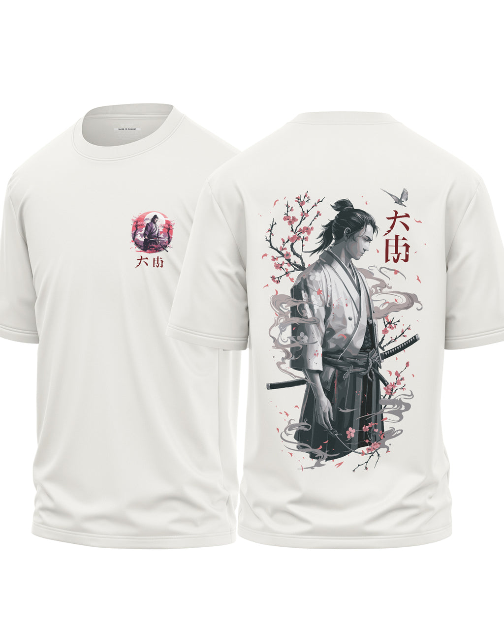 Ronin Bloom Sakura Samurai Oversized T-Shirt