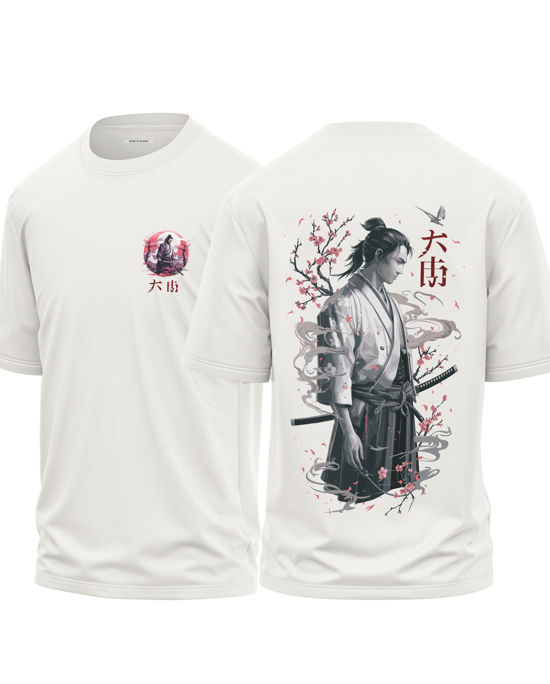 Ronin Bloom Sakura Samurai Oversized T-Shirt