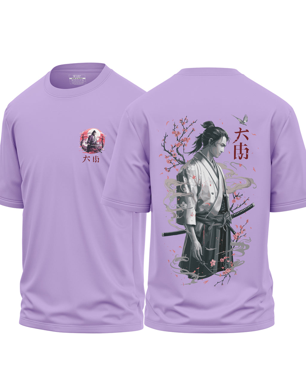 Ronin Bloom Sakura Samurai Oversized T-Shirt