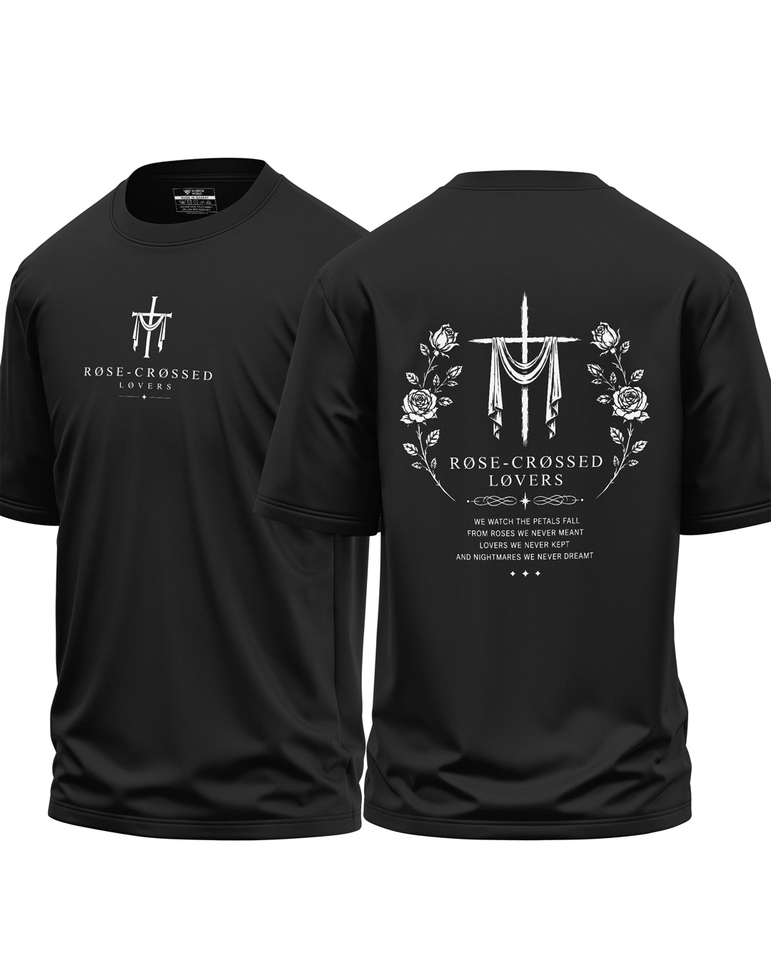 Rose Crossed Lovers Oversized T-Shirt