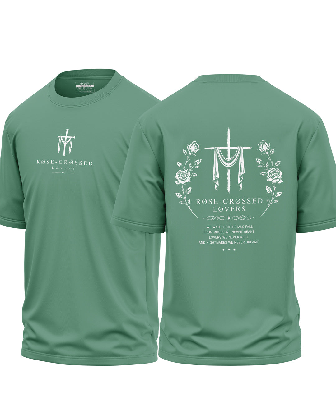 Rose Crossed Lovers Oversized T-Shirt