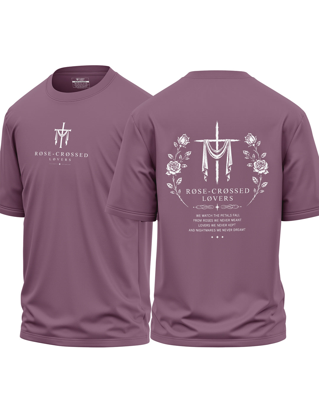 Rose Crossed Lovers Oversized T-Shirt