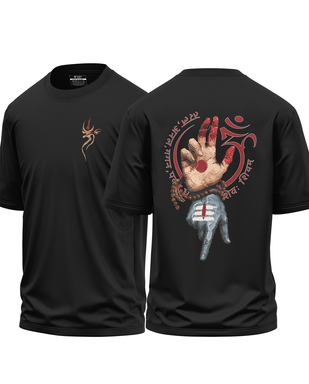 Mahakal Abhaya Mudra Oversized T-Shirt
