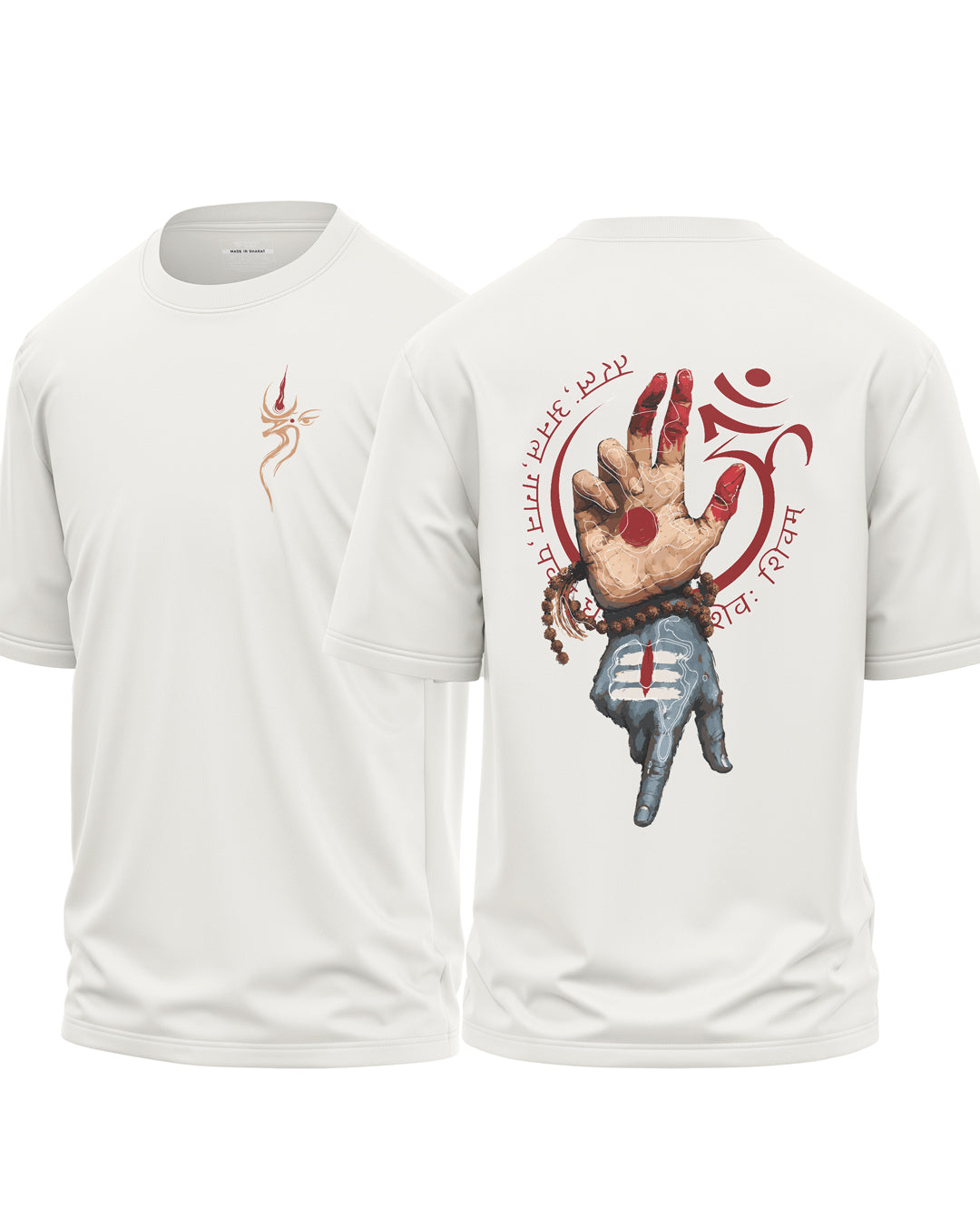 Mahakal Abhaya Mudra Oversized T-Shirt