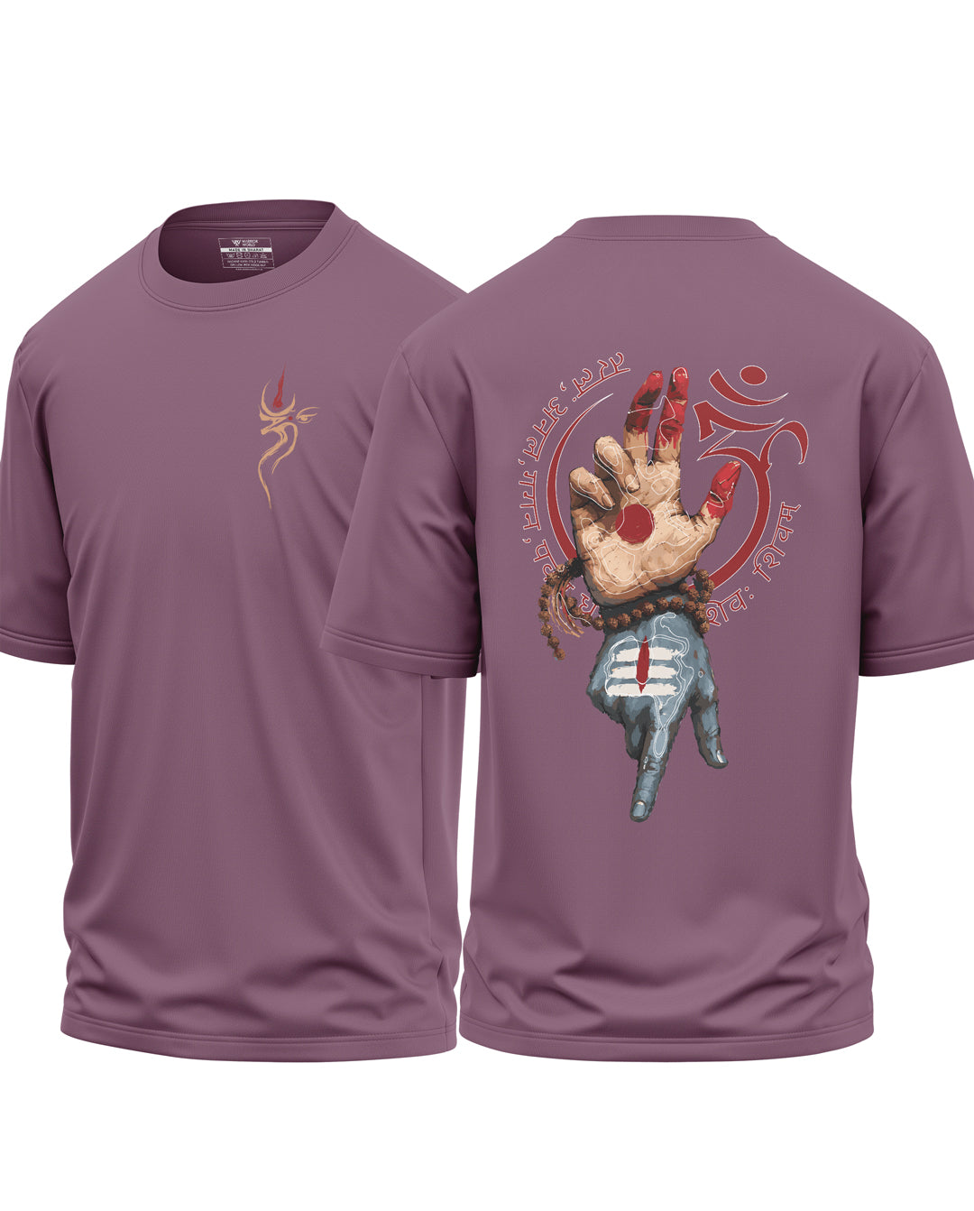 Mahakal Abhaya Mudra Oversized T-Shirt