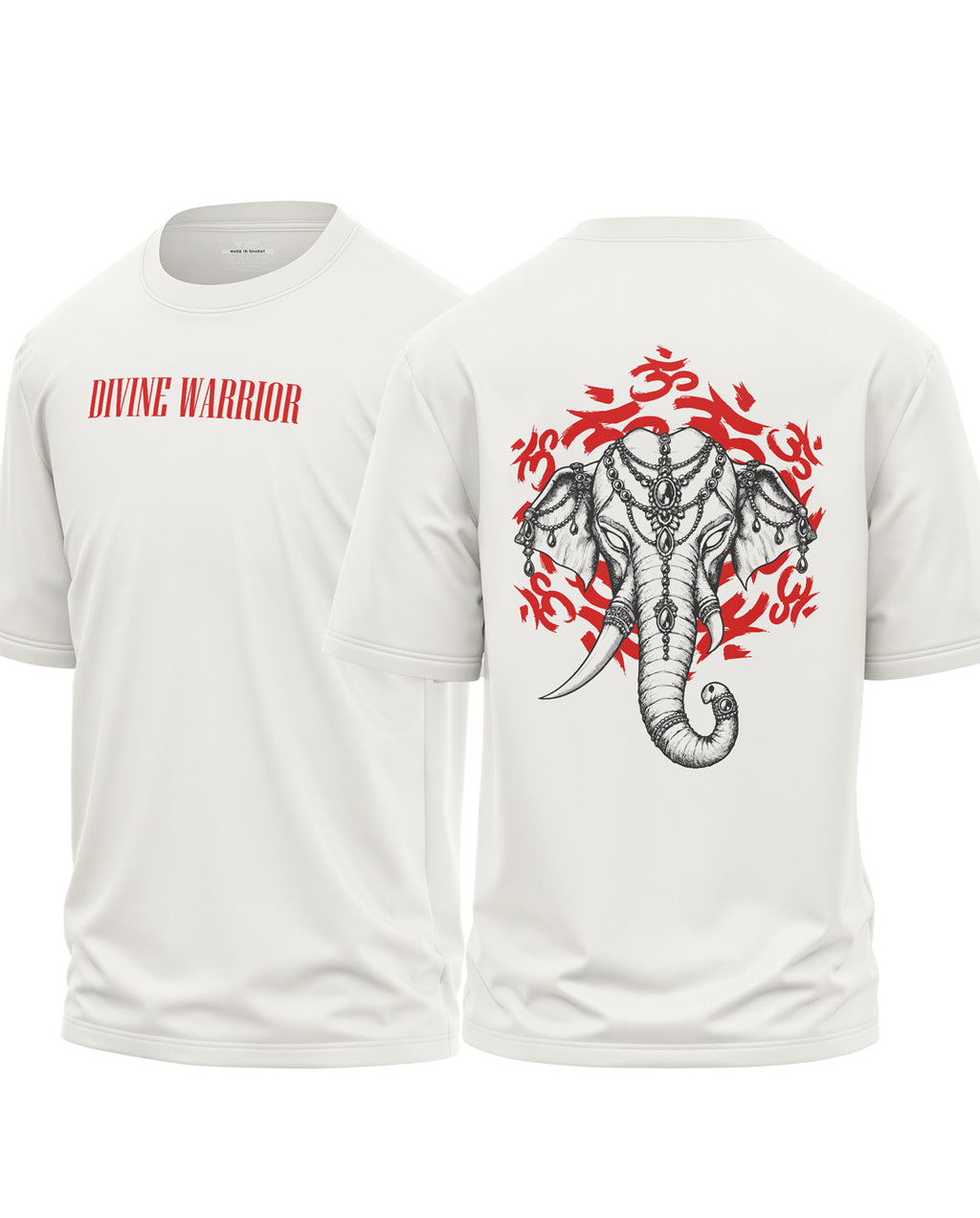 Divine Gajraj Warrior Oversized T-Shirt