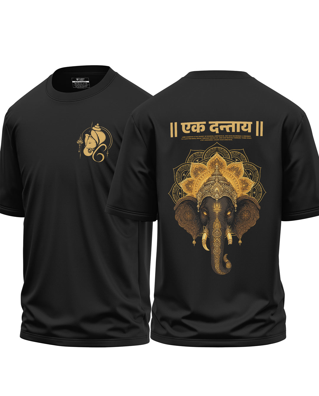 Ek Dantaya Divine Ganesha Oversized T-Shirt