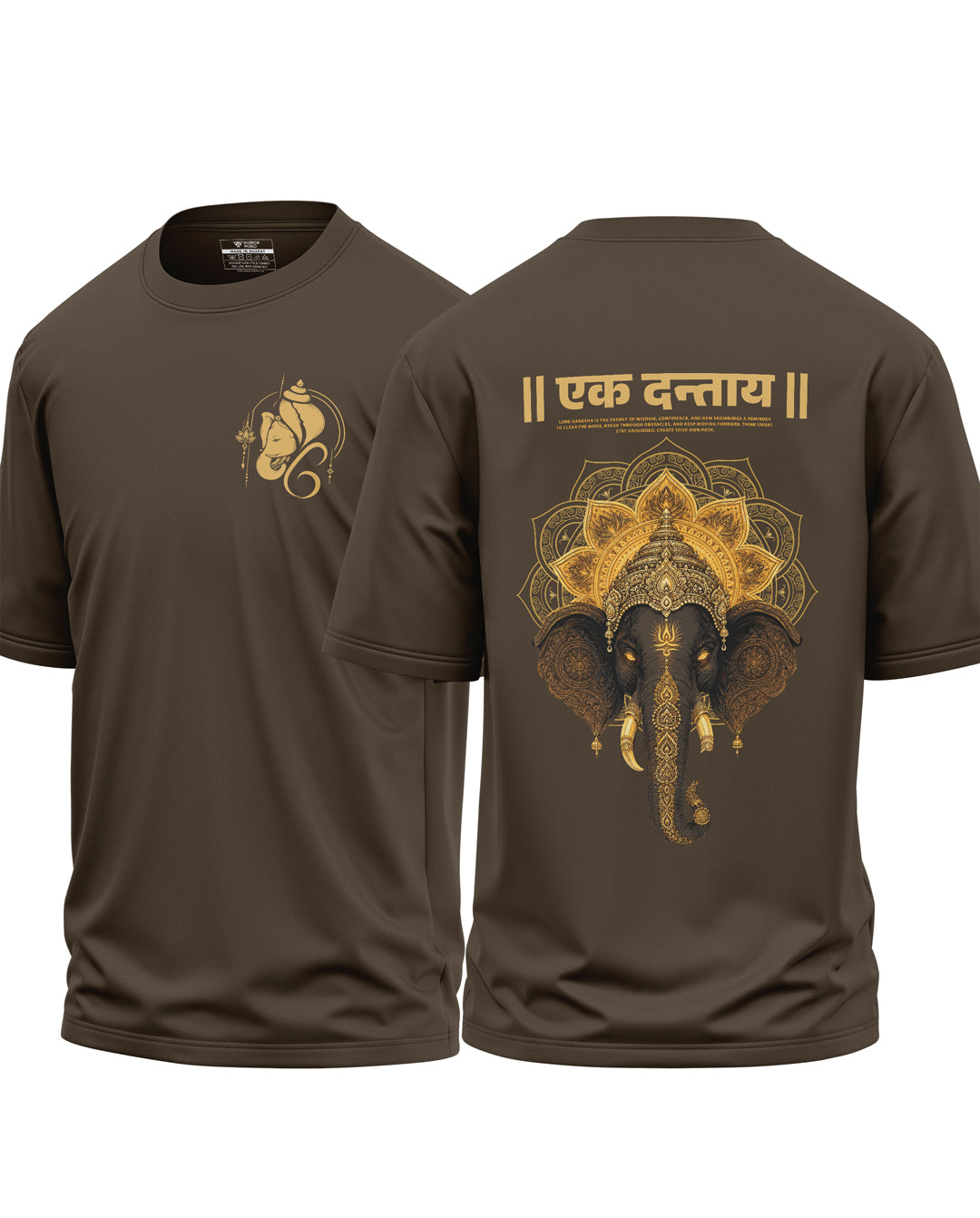 Ek Dantaya Divine Ganesha Oversized T-Shirt