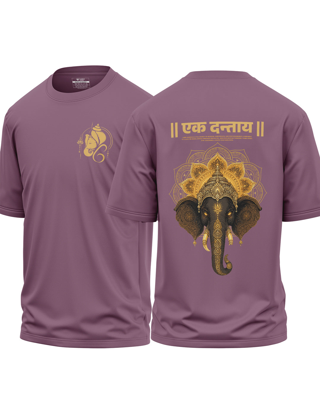 Ek Dantaya Divine Ganesha Oversized T-Shirt