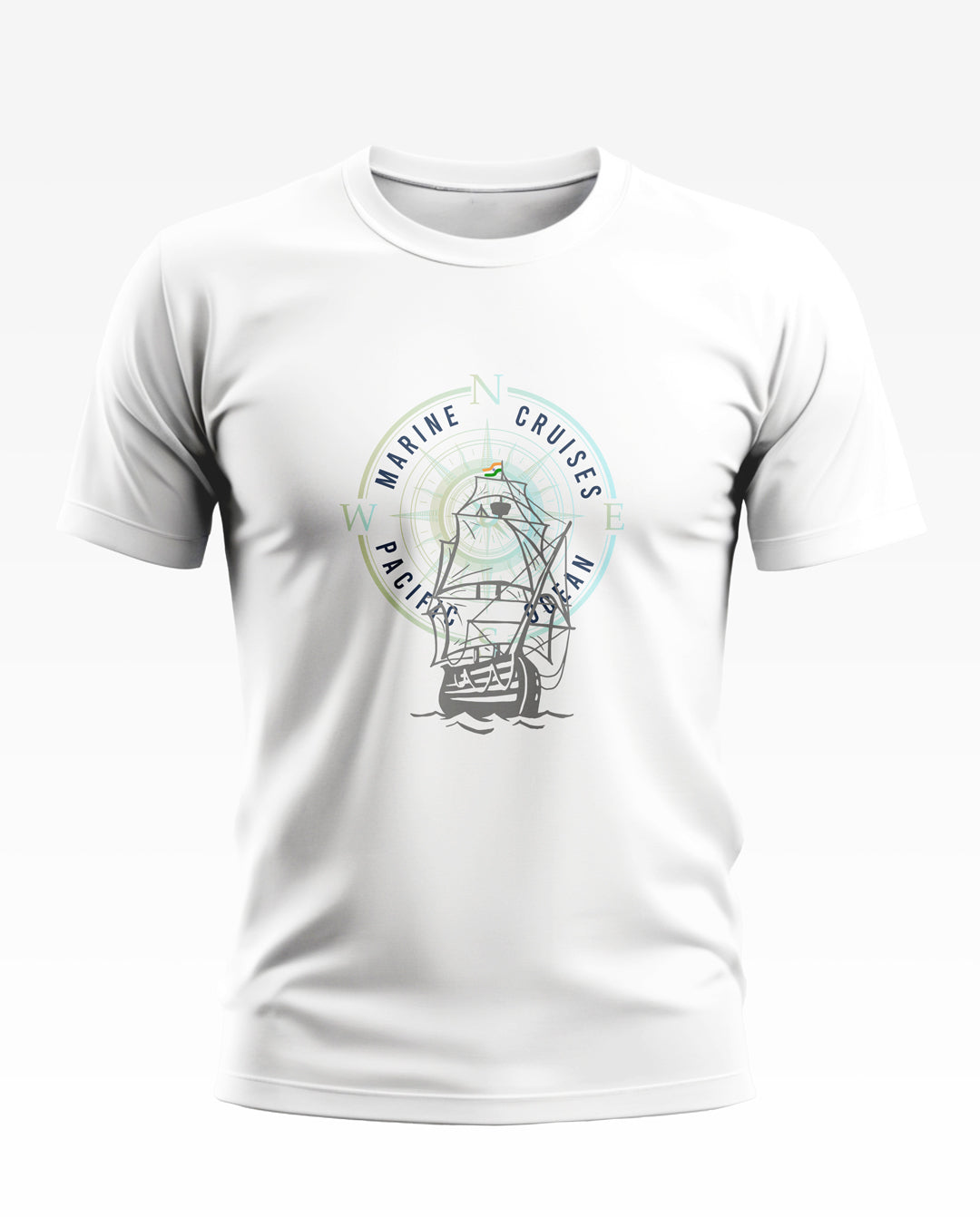 Marine Cruises Compass Style Soft Cotton T-shirt