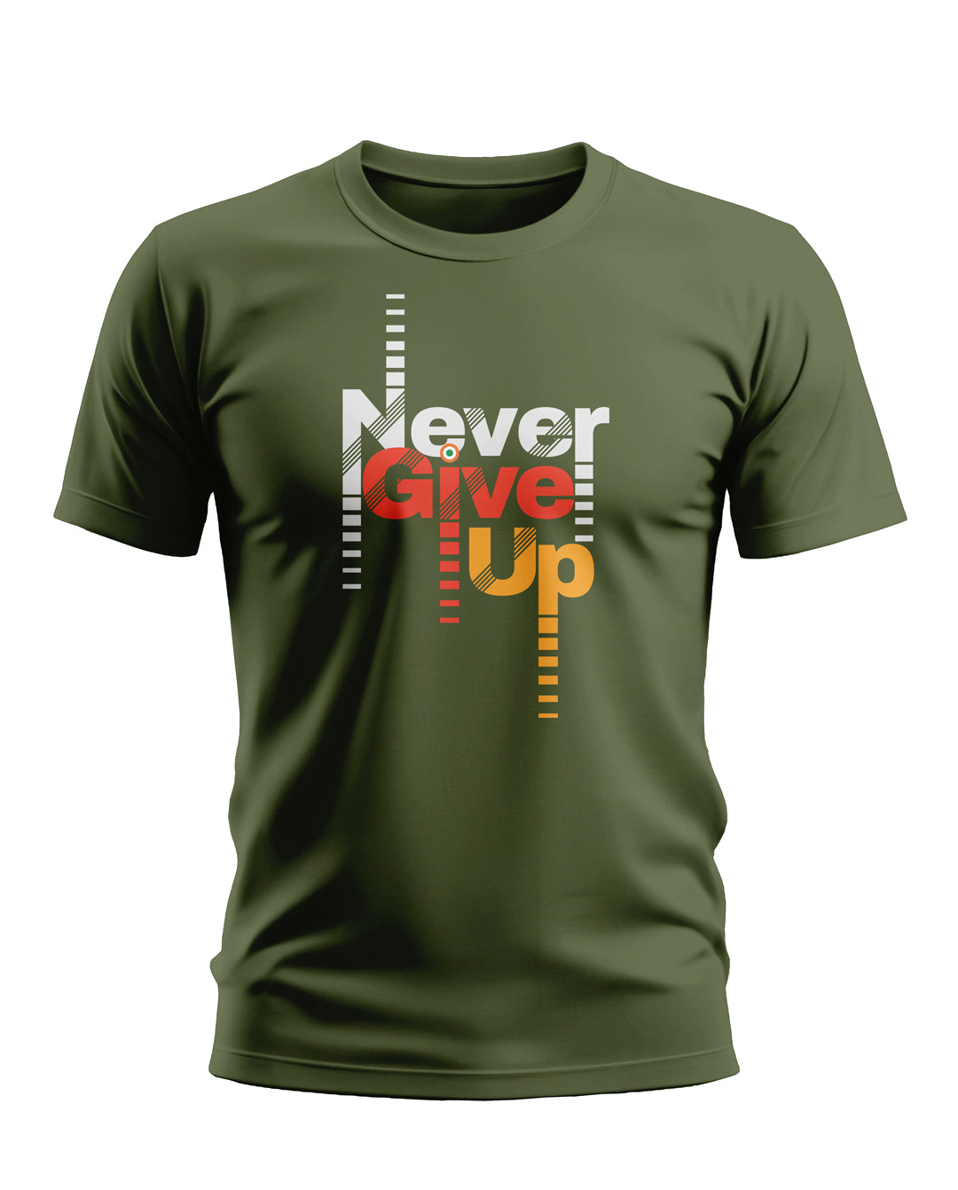 Never Give Up Soft Cotton T-shirt