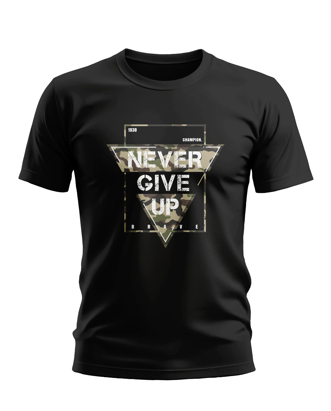 Naver Give Up Army Style Soft Cotton T-shirt