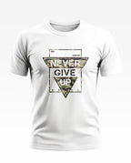 Never Give Up Army Style Soft Cotton T-shirt