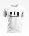 White men’s graphic t-shirt with ‘One Man Army’ and soldier silhouette design