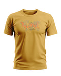 Yellow men's T-shirt with 'We Are Next Generation' graphic print on front