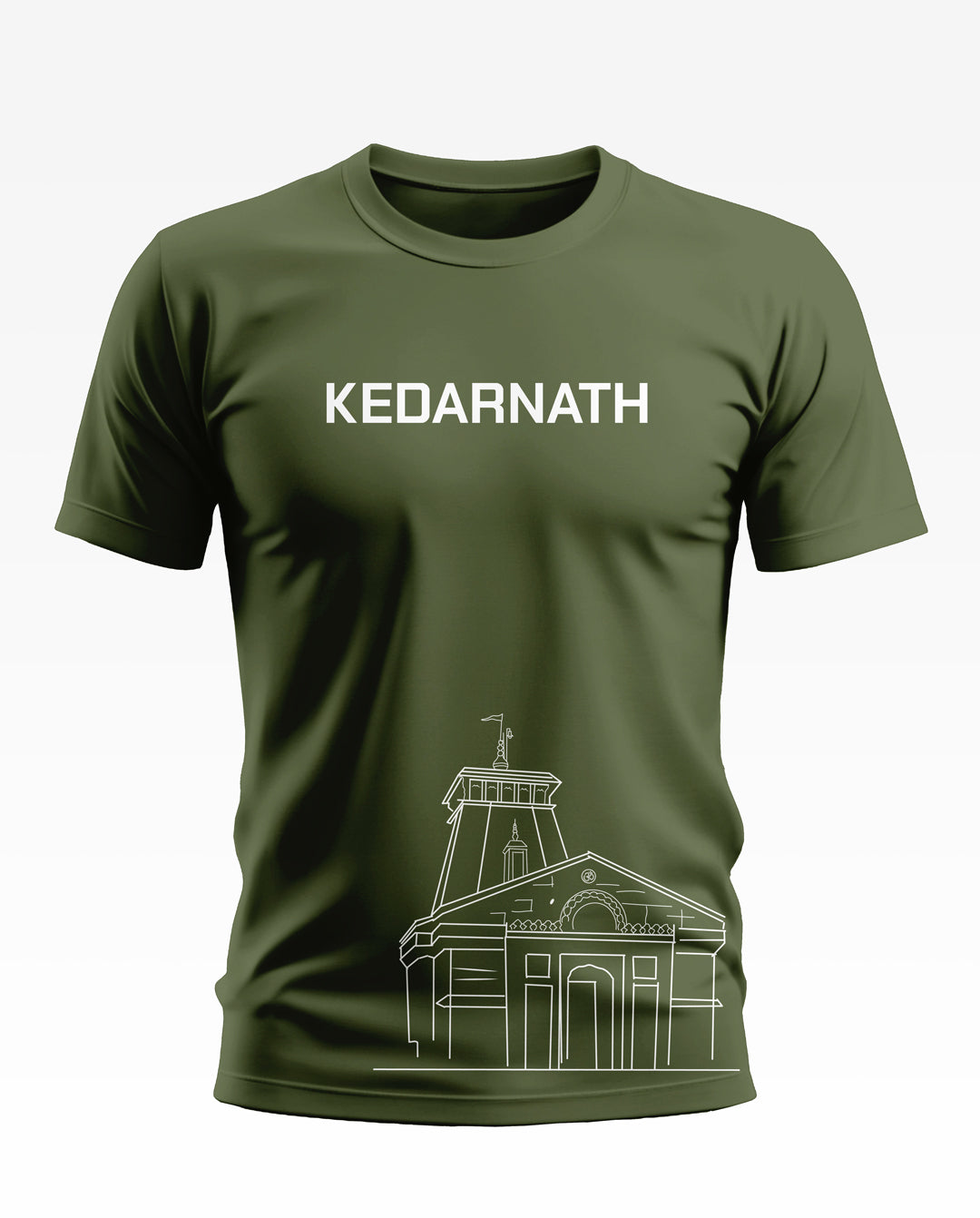 Kedarnath Temple Cotton T-shirt