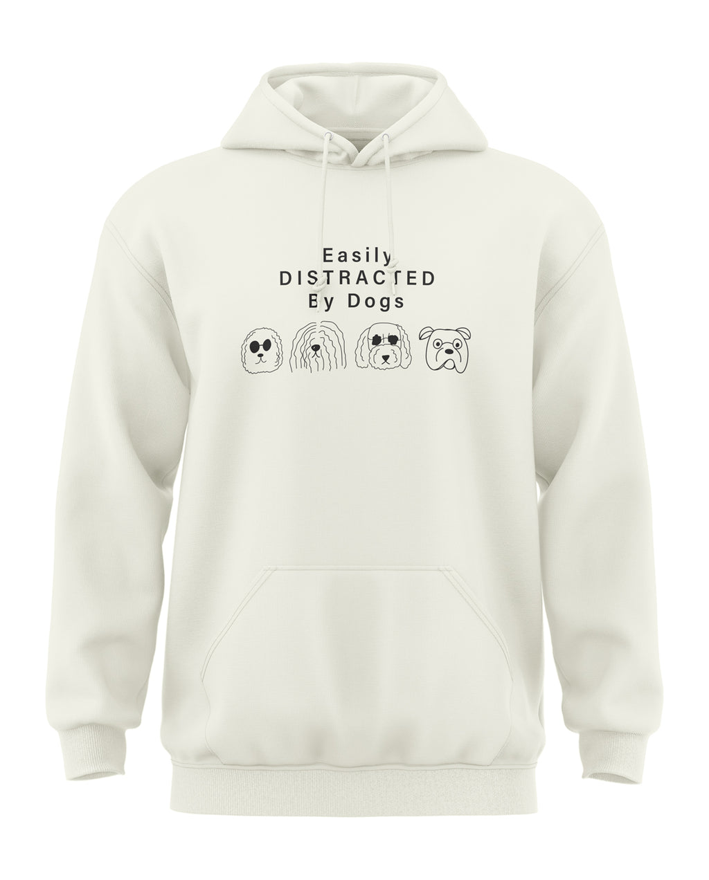 Easily Distracted By Dogs Classic Hoodie