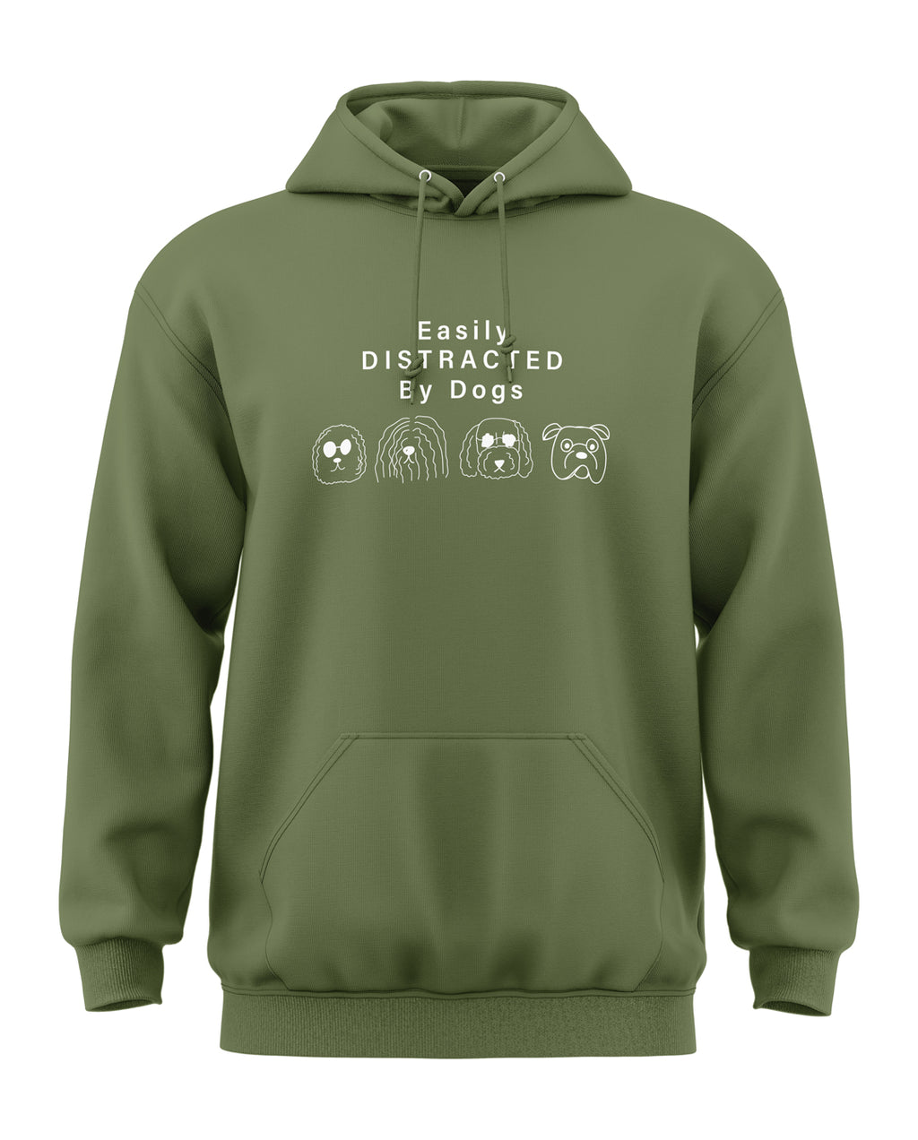 Easily Distracted By Dogs Classic Hoodie
