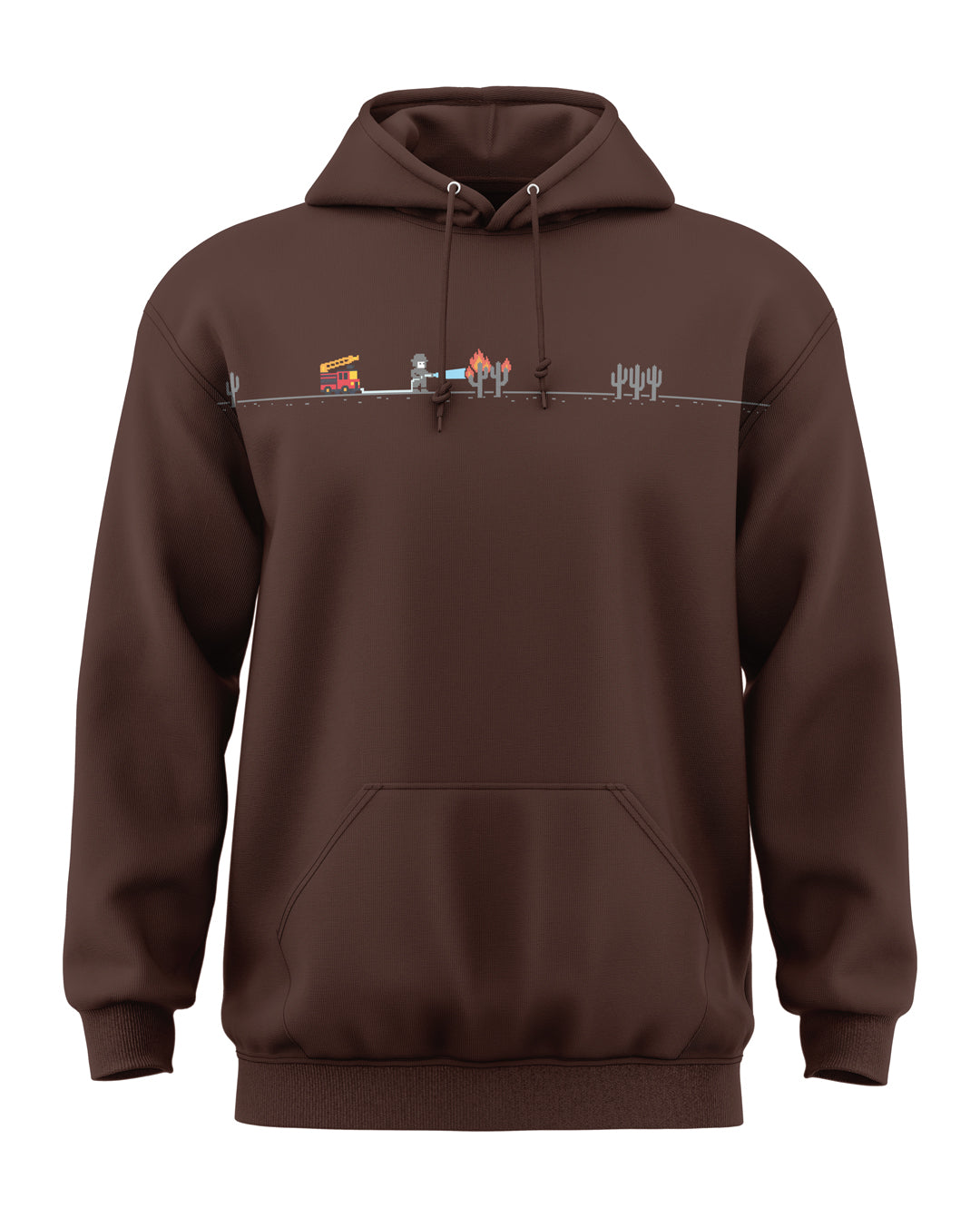 Retro Fire Fighter Classic Hoodie
