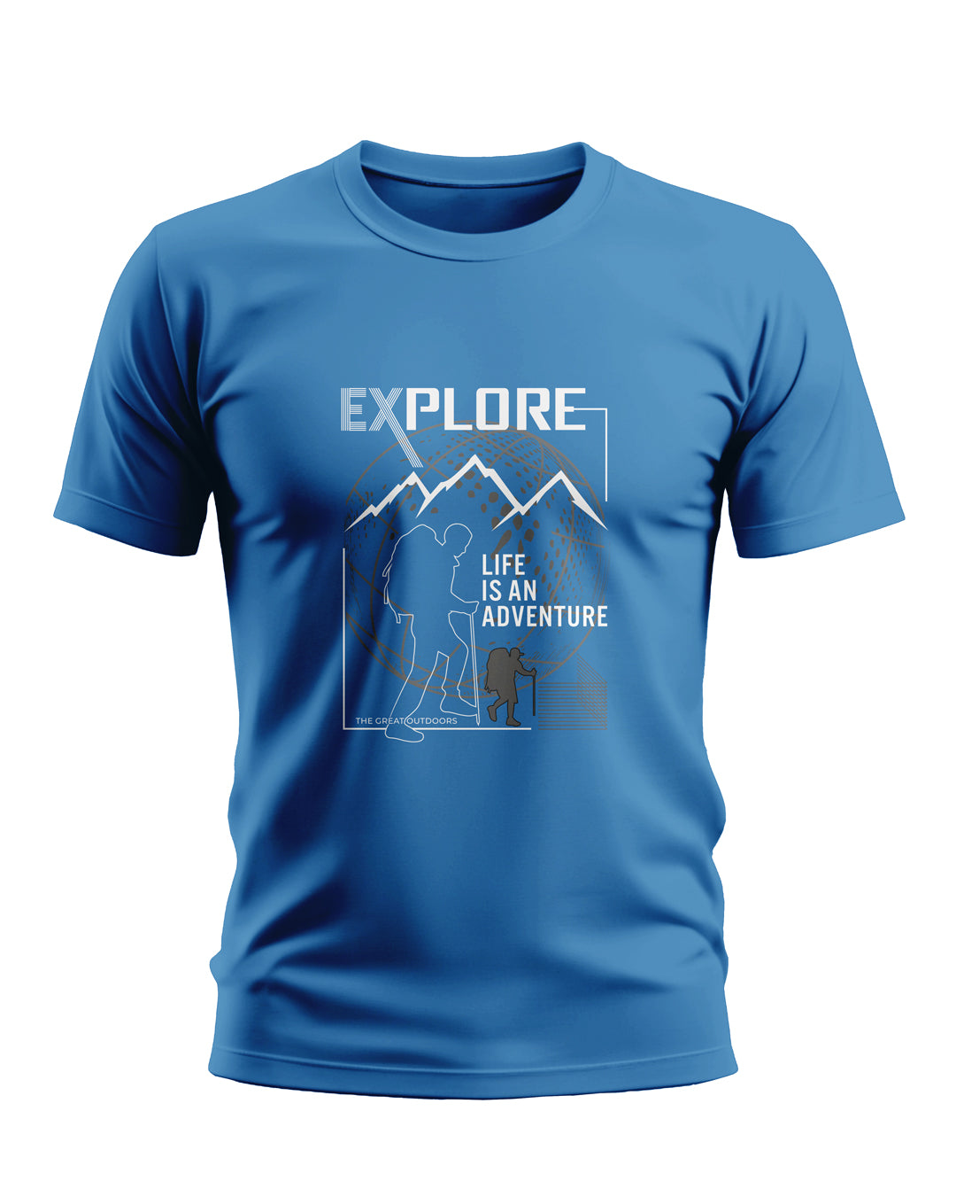 LIFE IS AN ADVENTURE Cotton T-shirt