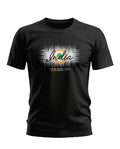 Black men's t-shirt with 'India' and tricolor emblem, Indian Armed Force themed graphic print