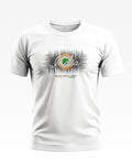 White men's t-shirt with 'India' and 'Indian Armed Force' graphic, casual patriotic wear.