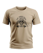 Beige men's t-shirt with Para Special Forces skull wings graphic and 'Who Dares Wins' text