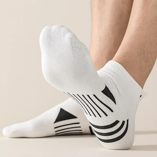 5-Pair Athletic Ankle Socks Combo