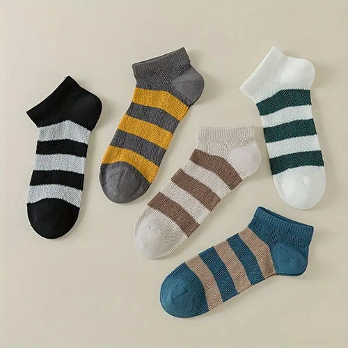 5-Pair Stripe Socks Combo