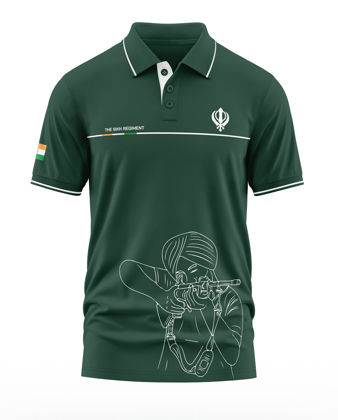 Sikh Regiment Polo Collar T-Shirt