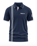 Navy Line Patton Polo Collar T-Shirt