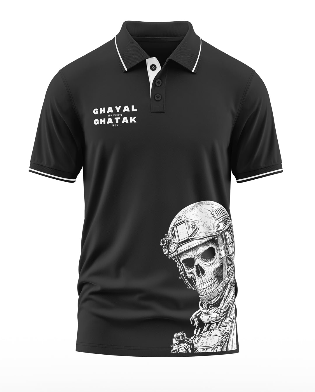 Ghayal Hu isiliye Ghatak hu Polo Collar T-Shirt