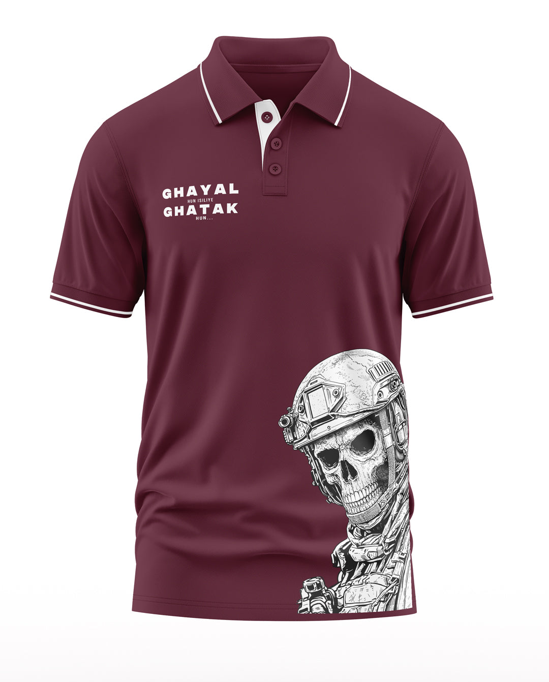 Ghayal Hu isiliye Ghatak hu Polo Collar T-Shirt