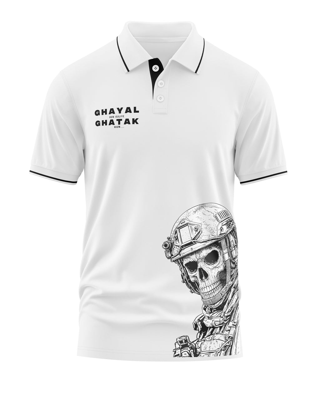 Ghayal Hu isiliye Ghatak hu Polo Collar T-Shirt