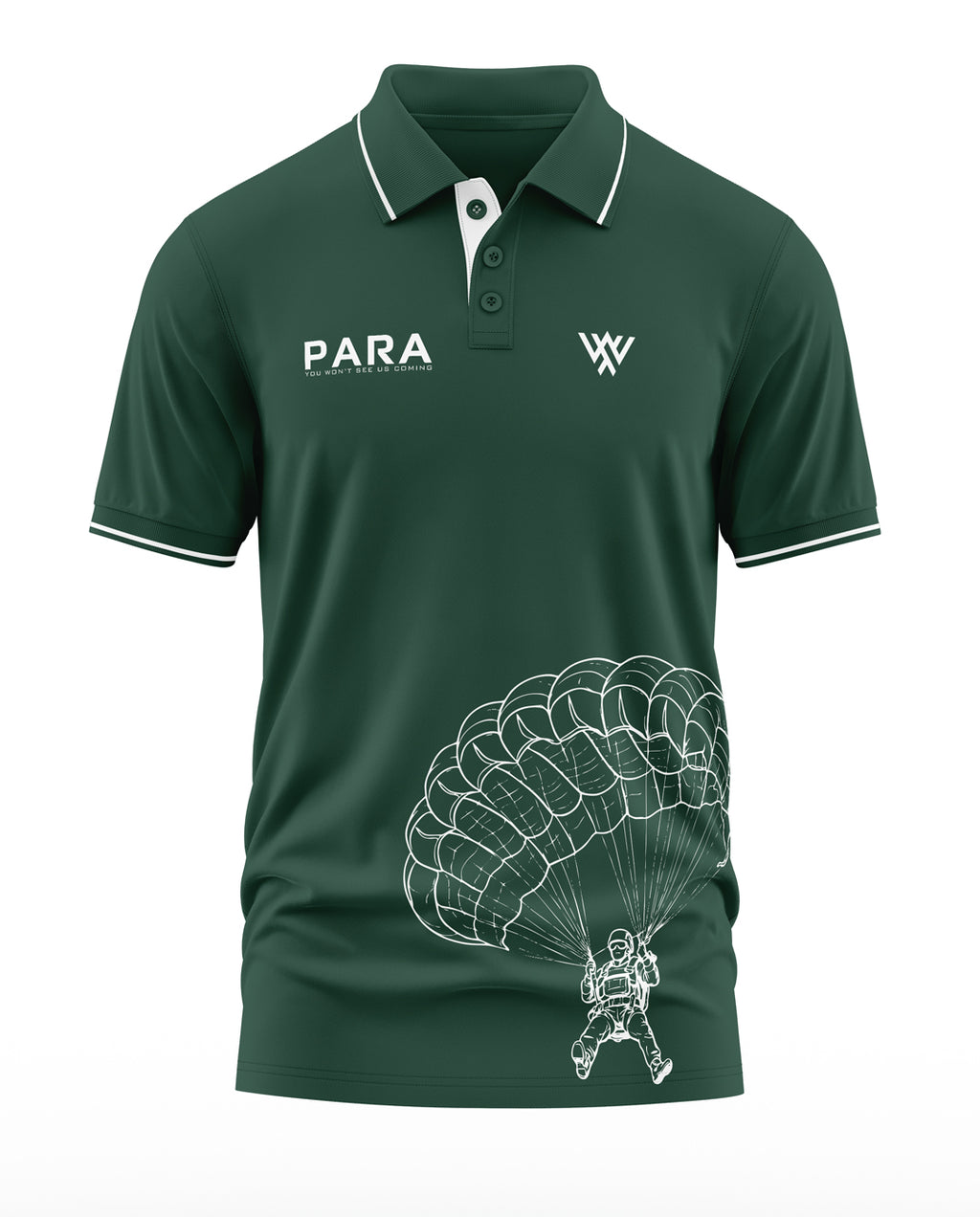Para You Won't See Us Coming Polo Collar T-Shirt
