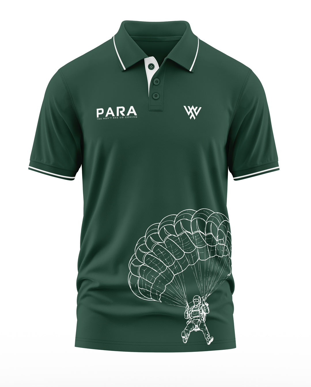 Para You Won't See Us Coming Polo Collar T-Shirt