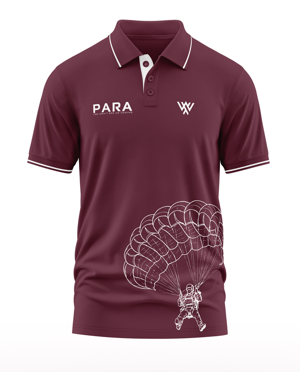 Para You Won't See Us Coming Polo Collar T-Shirt