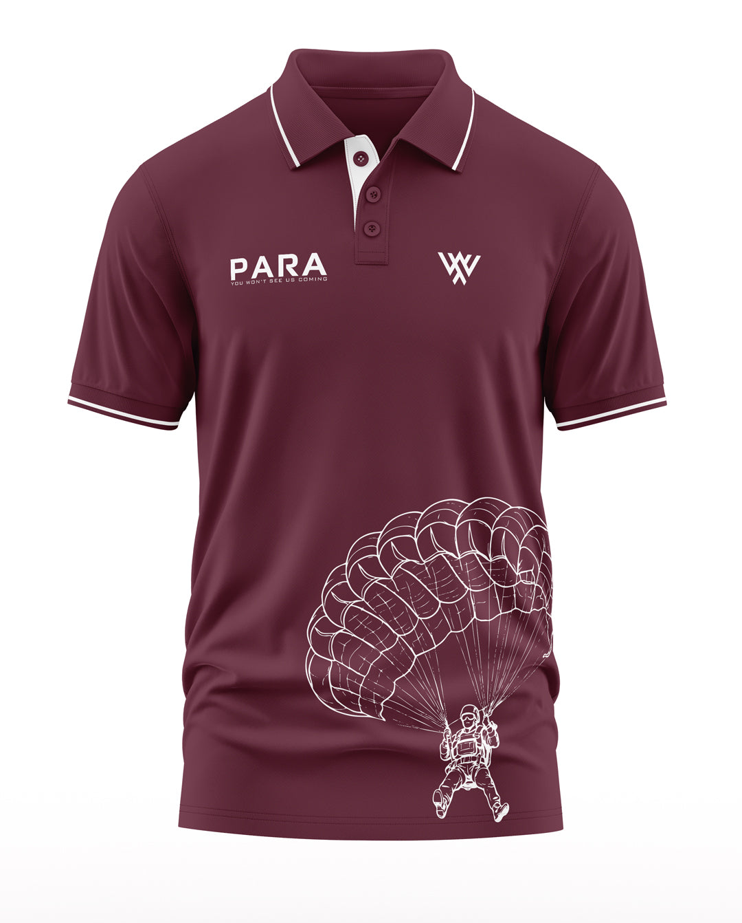 Para You Won't See Us Coming Polo Collar T-Shirt