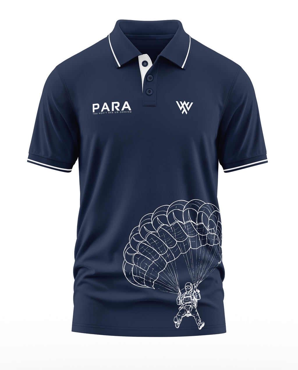 Para You Won't See Us Coming Polo Collar T-Shirt